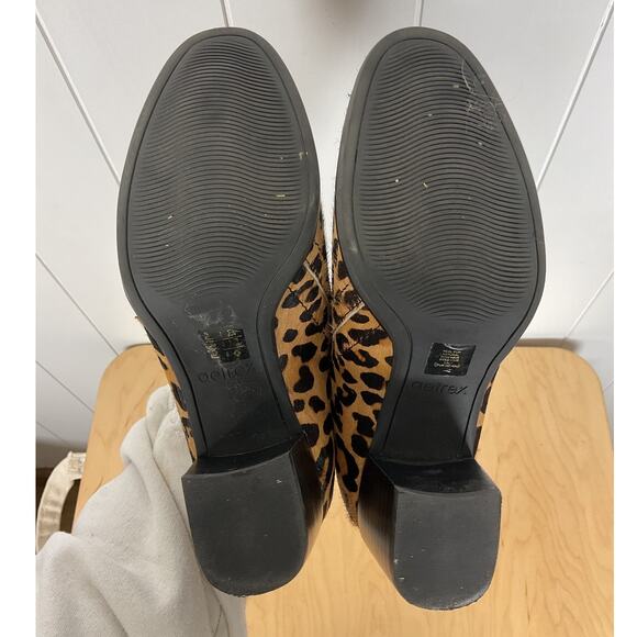 Aetrex Delaney Weatherproof Cheetah Print Heeled Ankle Booties Size 6.5 - Picture 7 of 7